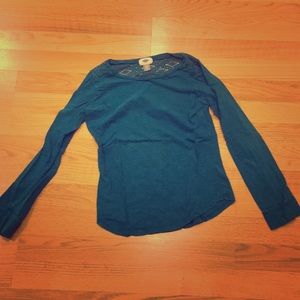 Blue long sleeve shirt